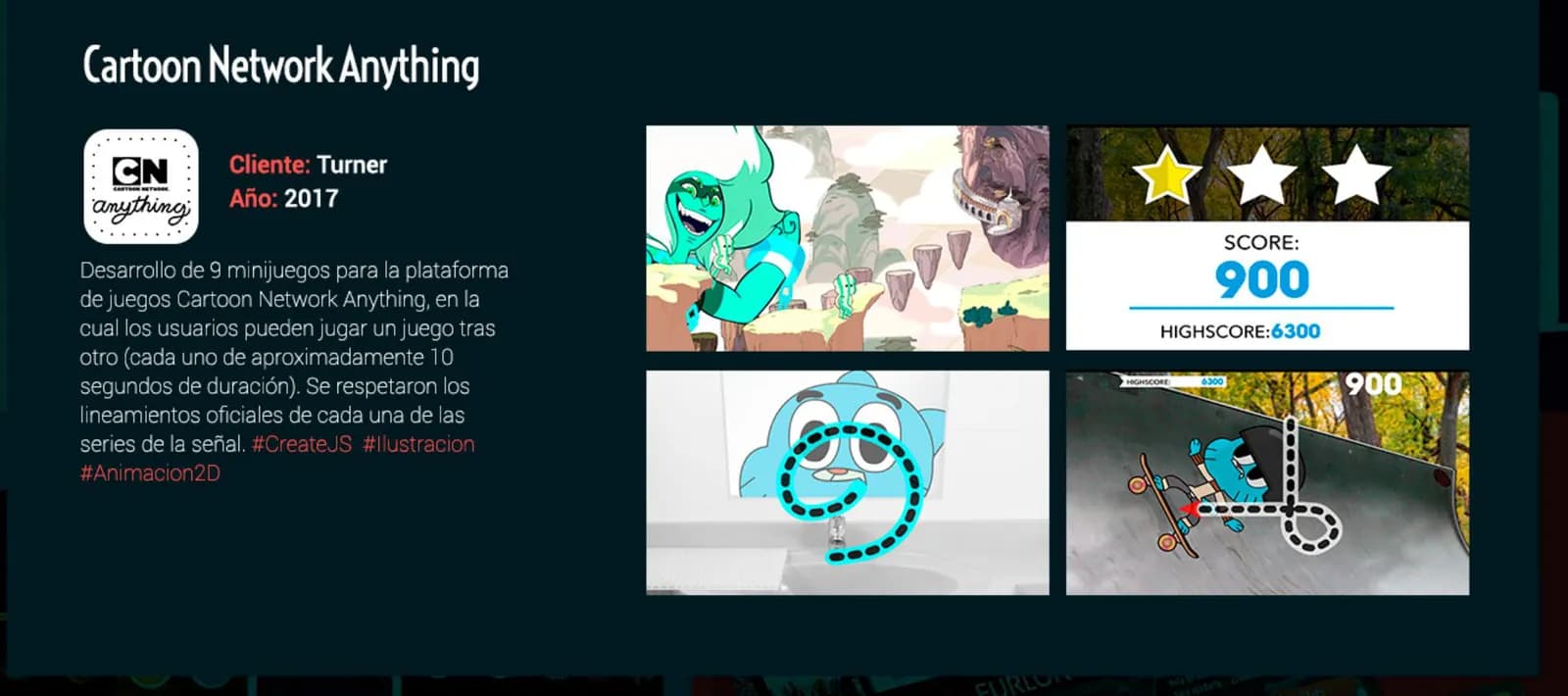 Juegos de Pixeloide dentro de Cartoon Network Anything