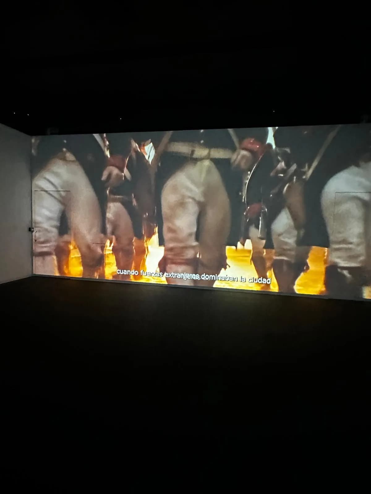 La sala inmersiva durante la proyección