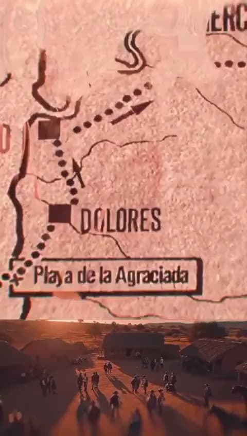 El mapa del desembarco: de Colonia a la Playa de la Agraciada