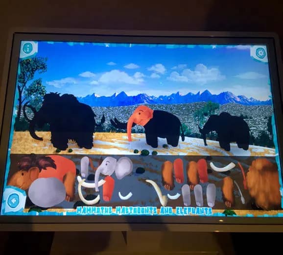 Una de las experiencias interactivas en pantalla